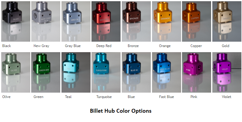 Custom Anodized Colors