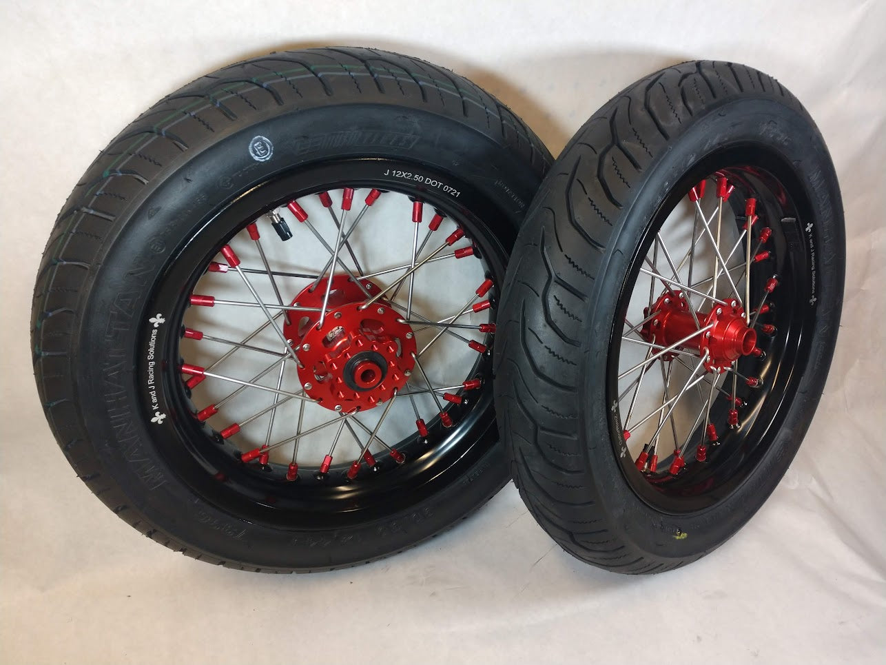 Sur Ron/Segway & Talaria Complete Wheel Sets 12/12" Mini Moto with Tires