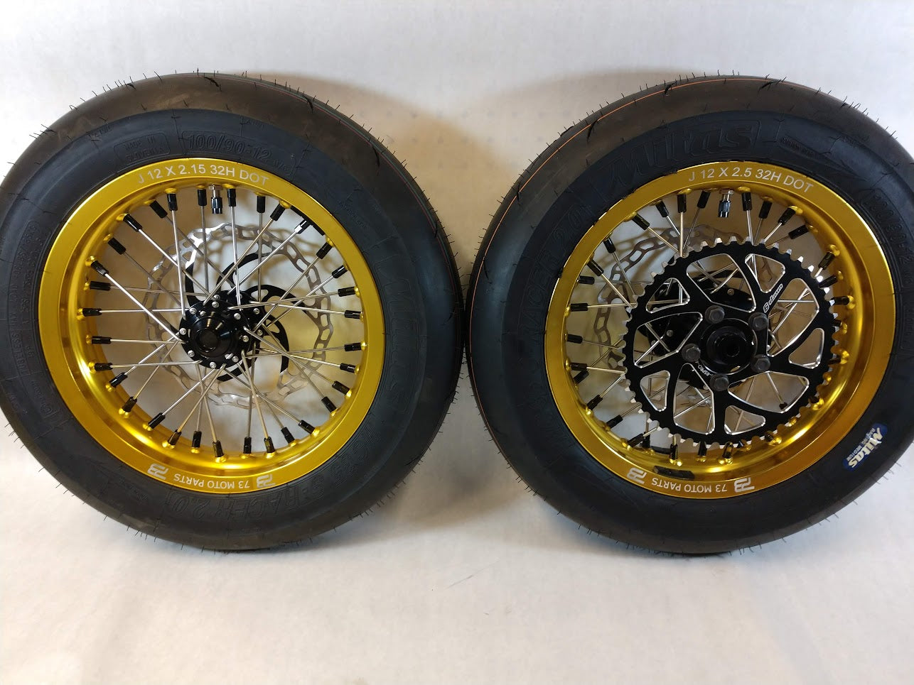 Sur Ron/Segway & Talaria Complete Wheel Sets 12/12" Mini Moto with Tires