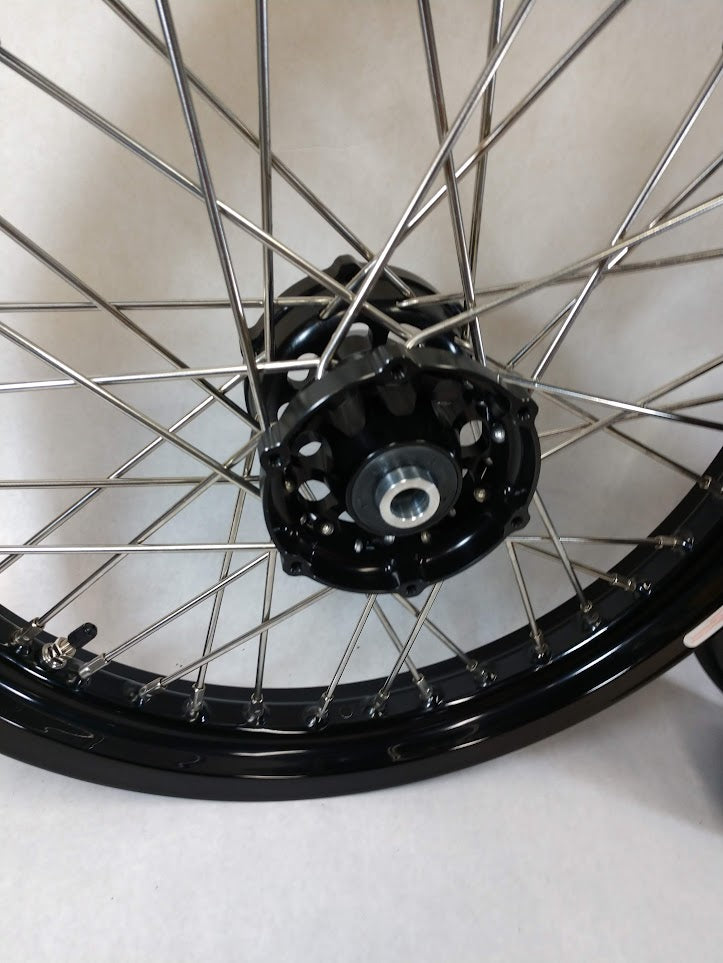 BMW F700GS Superlite Black 19/17 Wheel Set Sealed Tubeless