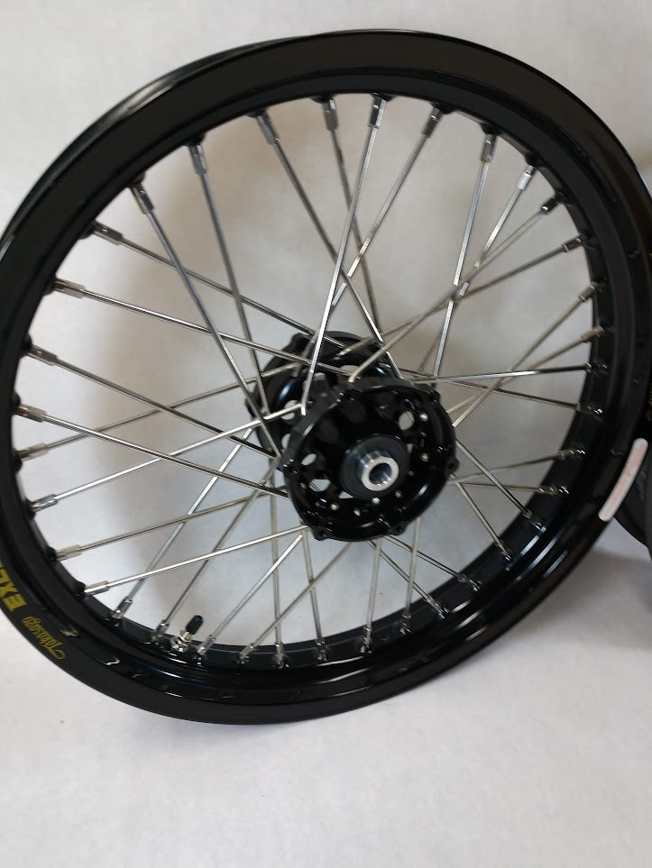 BMW F700GS Superlite Black 19/17 Wheel Set Sealed Tubeless