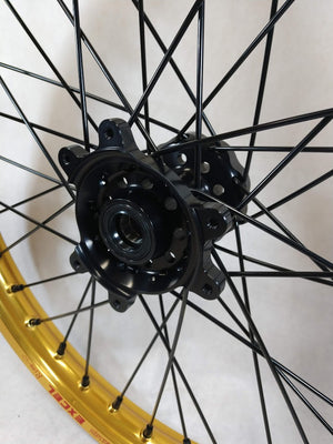 Sur Ron Ultra Bee Gold Excels and Black Hubs Black Out - 21/18"