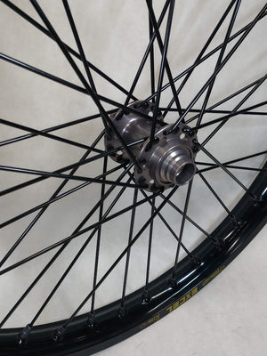 Sur Ron / Talaria Black Excel Takasago Rims & New Grey Hubs and Nipples Black Spokes 21/18