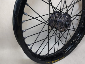 Sur Ron / Talaria Black Excel Takasago Rims & New Grey Hubs and Nipples Black Spokes 21/18