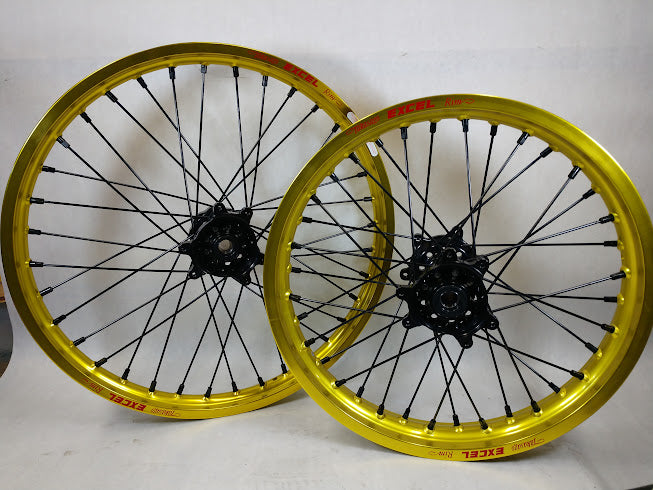 Sur Ron Ultra Bee Yellow Excels and Black Hubs Black Out - 21/18"