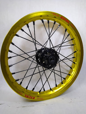 Sur Ron / Talaria Wheelset Yellow Rims & Black Out  - 21/18"