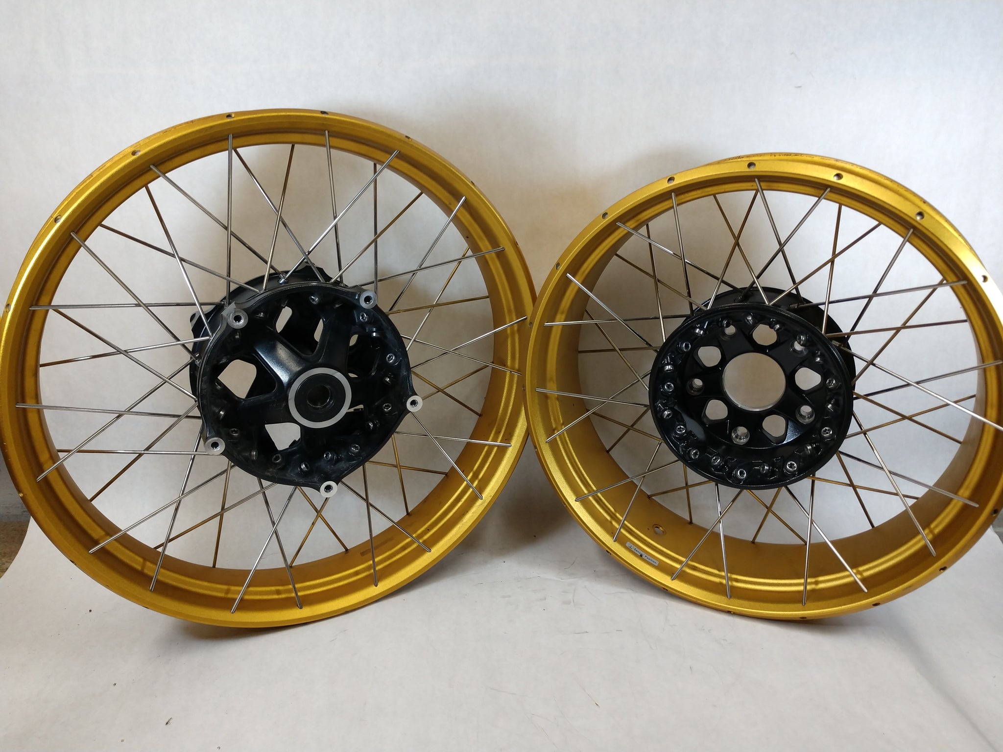 Gold BMW R1250GS, R1300GS, & R1200GSW/GSWA 19/17 OEM Wheel(s)