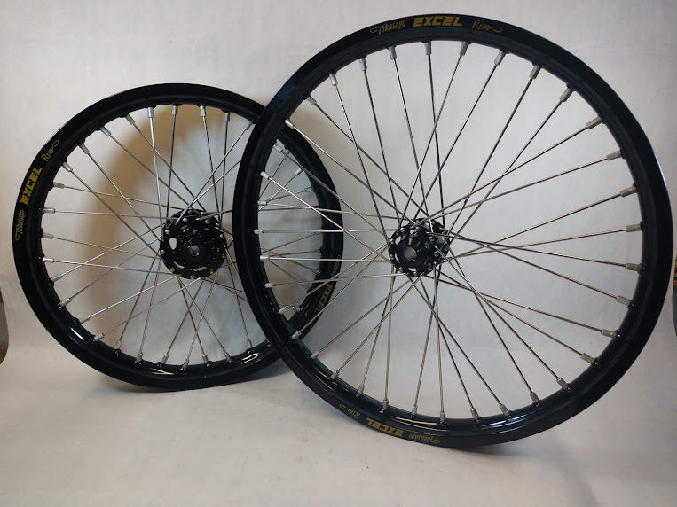 Sur Ron / Talaria Wheelset Black Rims & Hubs - 21/18