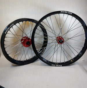 Sur Ron / Talaria Black Excel Ones & Red Hubs - 21/18"