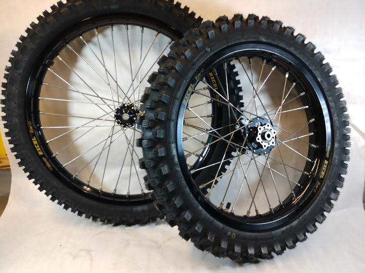 Surron / Talaria Wheelset Black - 21/18" with Dunlop MX Tires