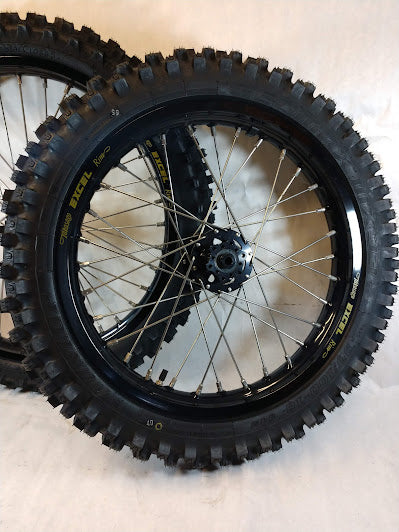 Surron / Talaria Wheelset Black - 21/18" with Dunlop MX Tires