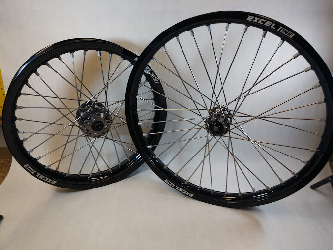 Sur Ron / Talaria Black Excel Ones & New Grey Hubs - 21/18"