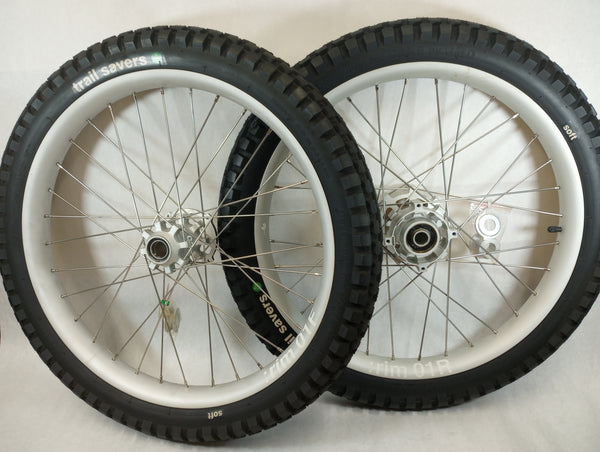 Silver Rims E Bike Cake E-Bike Complete Wheels - WoodysWheelWorks