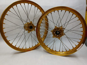 Sur Ron Ultra Bee Gold Excels and Gold Hubs - 21/18"