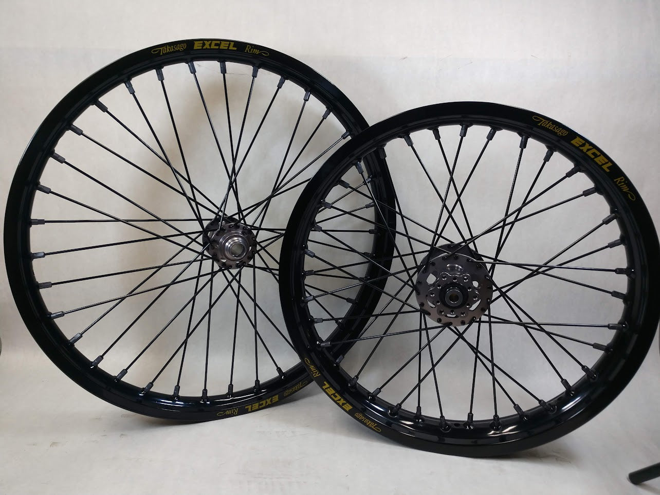 Sur Ron X Segway ebike Wheelset 21/18 New Grey hubs - Woody's