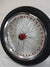 Surron / Talaria Wheelset Silver & Red - 18/18" Street Tracker with Avon StreetRunner Tires