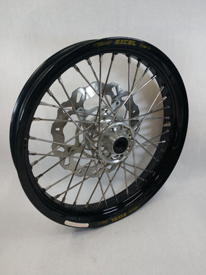BMW HP2/KTM 450-1290 19x2.50 BLACK EXCEL FRONT SILVER HUB