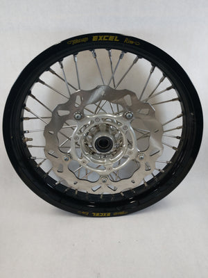 BMW HP2/KTM 450-1290 19x2.50 BLACK EXCEL FRONT SILVER HUB