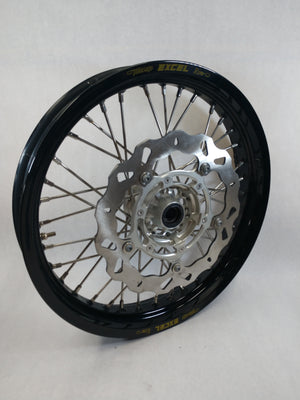 BMW HP2/KTM 450-1290 19x2.50 BLACK EXCEL FRONT SILVER HUB