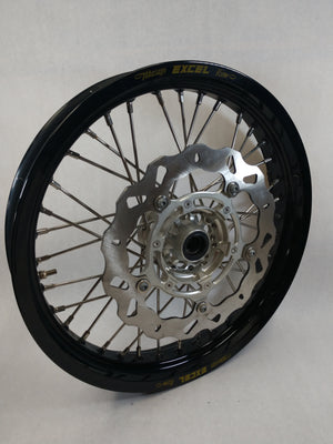 BMW HP2/KTM 450-1290 19x2.50 BLACK EXCEL FRONT SILVER HUB
