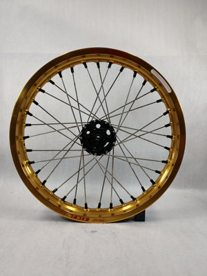 18x2.15" Sur Ron / Segway / Talaria Rear Wheel Black Hub Gold Rim
