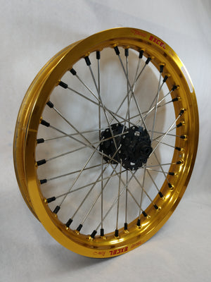 18x2.15" Sur Ron / Segway / Talaria Rear Wheel Black Hub Gold Rim
