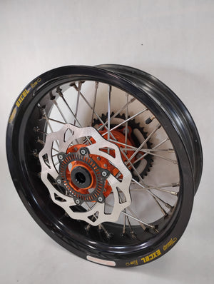 KTM 690 ENDURO/SMC REAR 17x5.00 BLACK EXCEL ORANGE HUB TUBELESS
