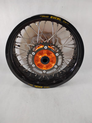 KTM 690 ENDURO/SMC REAR 17x5.00 BLACK EXCEL ORANGE HUB TUBELESS