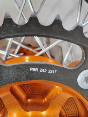 KTM 690 ENDURO/SMC REAR 17x5.00 BLACK EXCEL ORANGE HUB TUBELESS