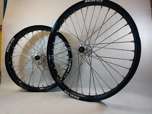 Sur Ron / Talaria Wheelset Black & Silver - 21/18"