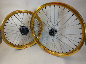 Sur Ron / Talaria Gold Excels and Black Hubs - 21/18"