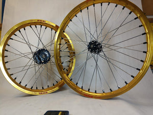 Sur Ron / Talaria Gold Excels and Black Hubs - 21/18"