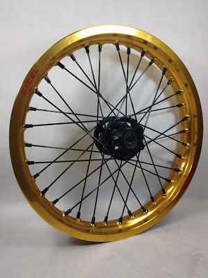 Sur Ron / Talaria Wheelset Gold Rims & Black Out  - 21/18"