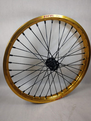 Sur Ron / Talaria Wheelset Gold Rims & Black Out  - 21/18"