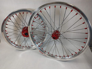 Sur Ron / Talaria Wheelset Silver & Red - 21/18"