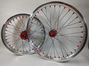 Sur Ron / Talaria Wheelset Silver & Red - 21/18"