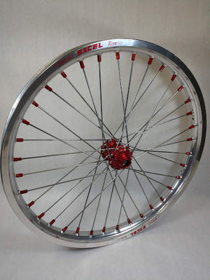 Sur Ron / Talaria Wheelset Silver & Red - 21/18"