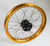 Woody's custom rear wheel for Sur Ron w/ gold Excel rim and black hub